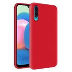 KZY Samsung Galaxy A30s İçi Kadife Soft Logosuz Lansman Silikon Kılıf - Kırmızı