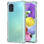 KZY Samsung Galaxy A51 Şeffaf Airbag Antishock Silikon Kılıf