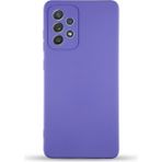 Kzy Samsung Galaxy A52 Kapak Içi Kadife Kamera Korumalı Lansman Silikon Kılıf - Mor