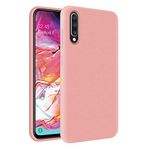 KZY Samsung Galaxy A70 İçi Kadife Soft Logosuz Lansman Silikon Kılıf - Pembe