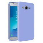 KZY Samsung Galaxy J7 İçi Kadife Soft Logosuz Lansman Silikon Kılıf - Lila