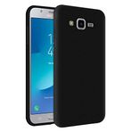 KZY Samsung Galaxy J7 İçi Kadife Soft Logosuz Lansman Silikon Kılıf - Siyah
