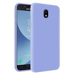 KZY Samsung Galaxy J7 Pro İçi Kadife Soft Logosuz Lansman Silikon Kılıf - Lila