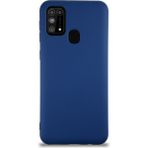 Kzy Samsung Galaxy M31 Kapak Içi Kadife Lansman Silikon Kılıf - Lacivert