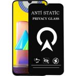 Kzy Samsung Galaxy M31 Tam Kaplayan Anti Statik Görünmez Safir Ekran Koruyucu Hayalet Cam - Saydam