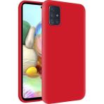 KZY Samsung Galaxy M31S Kapak Içi Kadife Soft Logosuz Lansman Silikon Kılıf - Kırmızı
