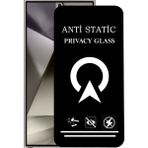 Kzy Samsung Galaxy S24 Ultra ile Uyumlu Tam Kaplayan Anti Statik Görünmez Safir Ekran Koruyucu Hayalet Cam - Şeffaf