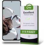 Kzy Xiaomi 12T Temperli Ekran Koruyucu Kırılmaz Cam Ekonomik 5'li Paket - Şeffaf