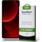 Kzy Xiaomi Mi 13T ile Uyumlu Temperli Ekran Koruyucu Kırılmaz Cam Ekonomik 5'li Paket - Şeffaf