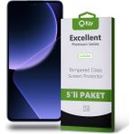 Kzy Xiaomi Mi 13T Pro ile Uyumlu Temperli Ekran Koruyucu Kırılmaz Cam Ekonomik 5'li Paket - Şeffaf