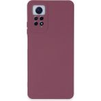 Kzy Xiaomi Redmi Note 12 Pro 4g Kapak Içi Kadife Kamera Korumalı Lansman Silikon Kılıf - Açık Mürdüm