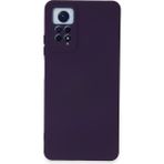 Kzy Xiaomi Redmi Note 12 Pro 4g Kapak Içi Kadife Kamera Korumalı Lansman Silikon Kılıf - Mor