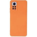 Kzy Xiaomi Redmi Note 12 Pro 4g Kapak Içi Kadife Kamera Korumalı Lansman Silikon Kılıf - Turuncu
