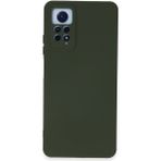 Kzy Xiaomi Redmi Note 12 Pro 4g Kapak Içi Kadife Kamera Korumalı Lansman Silikon Kılıf - Yeşil