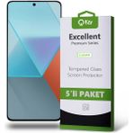 Kzy Xiaomi Redmi Note 13 Pro ile Uyumlu Temperli Ekran Koruyucu Kırılmaz Cam Ekonomik 5'li Paket - Saydam