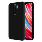 KZY Xiaomi Redmi Note 8 Pro İçi Kadife Soft Logosuz Lansman Silikon Kılıf - Siyah