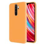 KZY Xiaomi Redmi Note 8 Pro İçi Kadife Soft Logosuz Lansman Silikon Kılıf - Turuncu