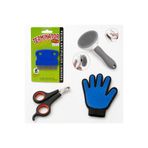 KZYPET KEDİ BAŞLANGIÇ SETİ (OTOMATİK KEDİ TARAĞI-ELDİVEN-TIRNAK MAKASI-PİRE TARAĞI )4'LÜ SET(AÇIKLAMAYI OKU)