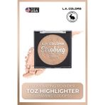 L.A. Colors Illuminating Powder - Cilde Işıltı ve Canlılık Katan Toz Highlighter #CSP255 Gold Halo