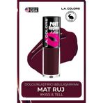 L.A Colors Pout Matte Lipgloss - Dudak Dolgunlaştırıcı Bulaşmayan Mat Ruj #CLG633 KISS & TELL