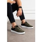 L.A Polo Haki Renk Nefes Alabilen Kumaş Erkek Sneaker