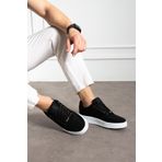 L.A Polo Nefes Alabilen Siyah Beyaz Erkek Sneaker Ayakkabı