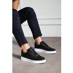 L.A Polo Siyah Beyaz Delikli Erkek Sneaker