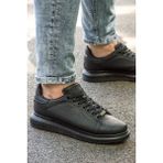 L.A Polo Siyah Unisex Spor Ayakkabı Düz Taban ve Koku Yapmaz Özelliği ile Konforlu