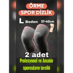 L beden 2 Li Set 3D Örme Sporcu Dizlik – Ağrı Azaltıcı, Diz Koruyucu Nefes Alabilir, Kompresyon Destekli, Kaymaz, voleybol, fitness, basketbol, doğa sporları