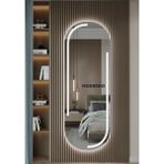 L' Capo 120X6L' Capo 120X60 cm Beyaz Boy Duvar Aynası Ledli Kumlamalı Dokunmatik Özellikli Modern Tasarım0 cm Beyaz Salon Duvar , Boy Duvar Aynası Ledli Kumlamalı Boy Aynası Dokunmatik Özellikli 98525