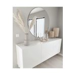 L' CAPO Ayna / Yuvarlak Ayna / Dekoratif Ayna / Banyo Aynası/konsol Aynası/ 60 cm Çapında