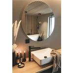 L' CAPO Ayna / Yuvarlak Ayna / Dekoratif Ayna / Banyo Aynası/konsol Aynası/45 cm Çapında