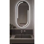 L' CAPO Mdrno Beyaz Led'li Lazer Kumlamalı Lavabo & Banyo Aynası (Dokunmatik Sensörlü)