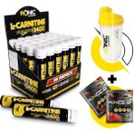 L - Carnitine 3400 Ultimate 30 Ampul (Böğürtlen Aromalı) + Shaker ve 2 Adet Tek Kullanımlık Whey Protein
