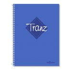 Lé Color 2012095/1 Tranz PP Kapak, 1.hamur kağıt Spiralli defter, Mavi