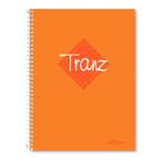 Lé Color 2012095/1 Tranz PP Kapak, 1.hamur kağıt Spiralli defter, Turuncu