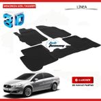 L.Locker Fiat Linea 2009 Sonrası 3D Bagaj Havuzu Paspası