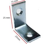 L Masa Gonye / Bas Kose Baglantı / ( 15 X 25 X 25 Mm) / L Kose