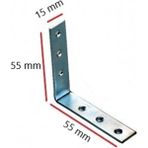 L Masa Gonye / Bas Kose Baglantı / ( 15 X 55 X 55 Mm) / L Kose