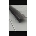L Model Metal Merdiven Basamak Profili Çıtası Köşebent Bitim Profil Siyah 4cm*2cm*2.7m