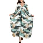 L-Peach Kadın Bohem Hırka Ferah Gecelik Loungewear Plaj Elbisesi Örtüleri Elbise Kaftan Sarong Pareo, Çok renkli 15, One Size