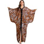 L-Peach Kadın Bohem Hırka Ferah Gecelik Loungewear Plaj Elbisesi Örtüleri Elbise Kaftan Sarong Pareo, Çok renkli bir 19, One Size