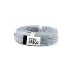 L-Sound 100 Metre Kaliteli 2+1 - 0.50 mm Cctv Güvenlik Kamera Kablosu