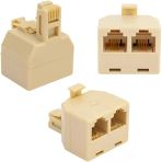 L1373 Telefon Ara Bağlantı Buatı 1 Erkek/2 Dişi Özellikleri 4 Telli Rj-11T Adaptör, Paralel Kablolama Telefon Bağlantılarınızı Ek Yapmadan Ara Aparatla 2 Sokete Dönüştürün.