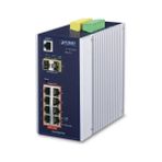 L2+ Endüstriyel Yönetilebilir Switch (L2+ Industrial Managed Ethernet Switch)8-Port 10/100/1000T 802.3AT/AF Poe+ Injector (Port Başına 30.8 Watt) (Poe Güç Bütçesi Maks. 240 Watt)2-Port 100/1000X Sfp