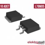 L78M05 5V 1.5A DPAK Smd Regülatör-10 Adet