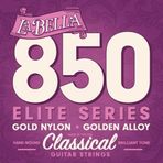 La Bella 850 Elite Klasik Gitar Teli Seti (Orta Seviye - Elite Series) | Geleneksel Naylon Tizler, Gümüş Kaplama Baslar,