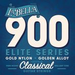 La Bella 900 Elite Klasik Gitar Teli Seti (Üst Segment - Golden Alloy) | Altın Alaşımlı Baslar, Parlak ve Net Tizler, Üs