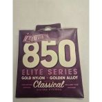 La Bella Strings 850 Elite Serisi Klasik Gitar Tel Seti | Gold Sarım Ve Şeffaf Naylon, Parlak Ve Zengin Tonlar, Üst Seviye Çalım