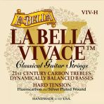 La Bella Vıv-H Vivace Karbon Klasik Gitar Teli (Üst Segment - Hard Tension) | Vivace Karbon Tizler, Gümüş Kaplama Baslar, Yüksek Gerilim, Güçlü Ve Parlak Ses Projeksiyonu | Uyum: Tüm Standart Klasik G
